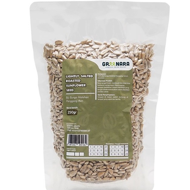 

Model Baru Lightly Salted Roasted Sunflower Seed 250gr / Kuaci Kupas ➬✪✸