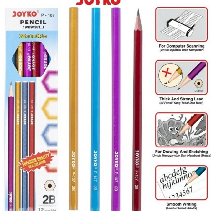 

★★★★★ Pensil 2B P107 Joyko ✾✱