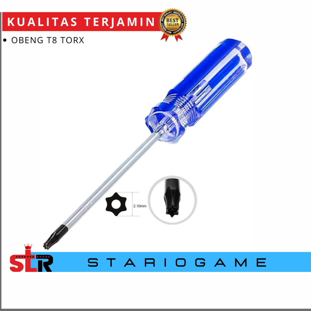 Obeng T8 TORX obeng kembang Obeng ps3 Obeng ps4 Obeng ps5 stick xbox OBENG T8 TORX