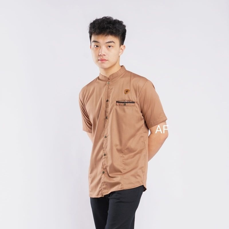 Koko dewasa bahan katun toyobo baju muslim pria katun toyobo saku paspol