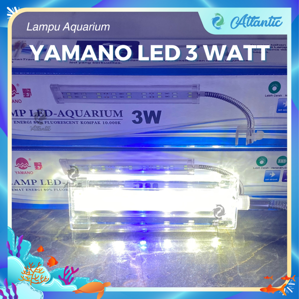 YAMANO LED JEPIT 3 WATT LAMPU LED JEPIT AQUARIUM AQUASCAPE YAMANO