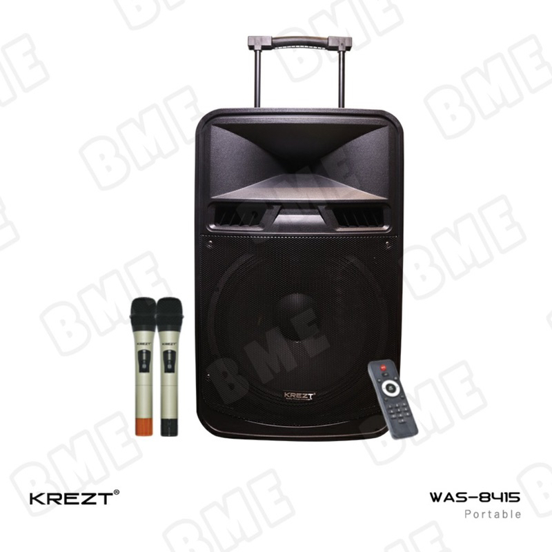 Speaker Aktif portable krezt 8415 Bluetooth aktiv 15 inch active