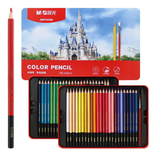 

M&G Color Pencil Water Colour Soluble Tin Box Set 24 36 48 72 Color