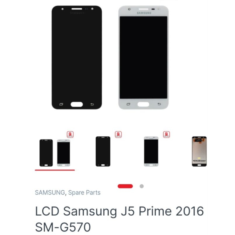 LCD TOUCHSCREEN SAMSUNG SM-G570 / J5 PRIME 2016 BLACK