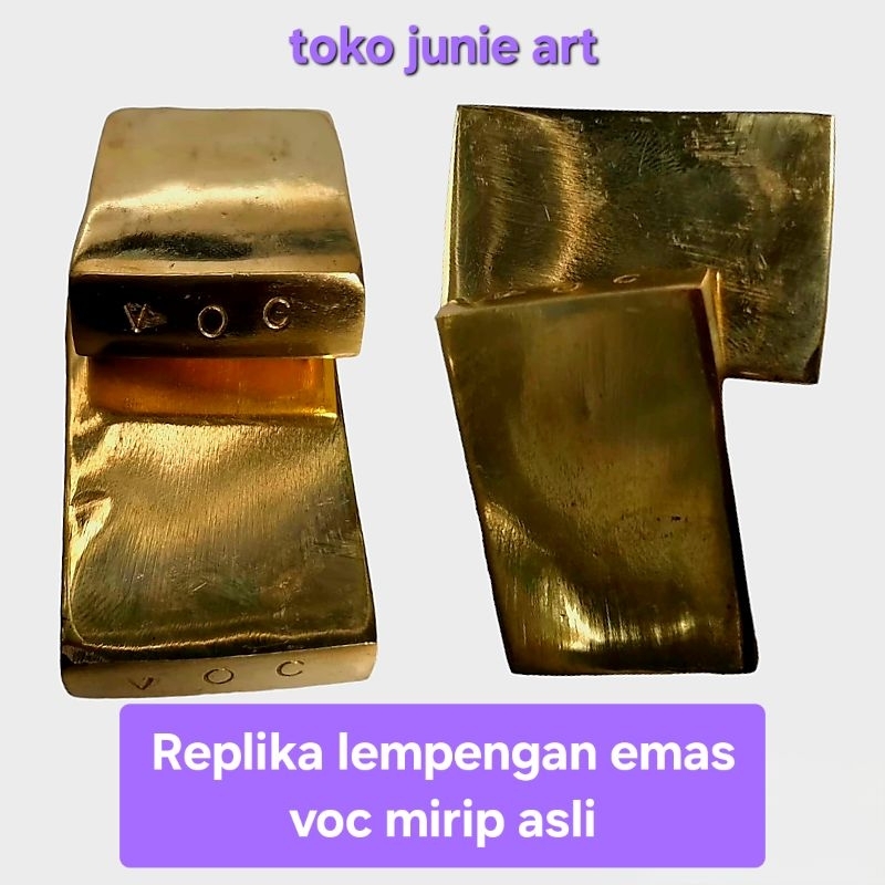 EMAS BATANGAN VOC REPLIKA BAHAN KUNINGAN