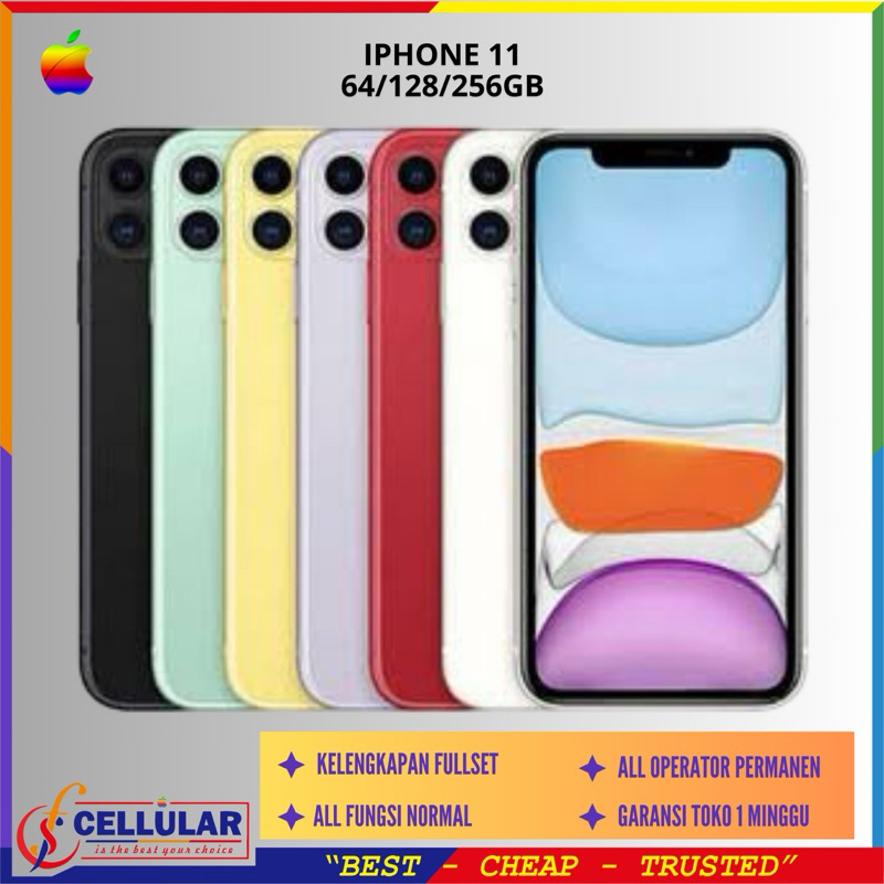 Resmi Ibox|| IPHONE 11 64GB ORIGINAL FULLSET