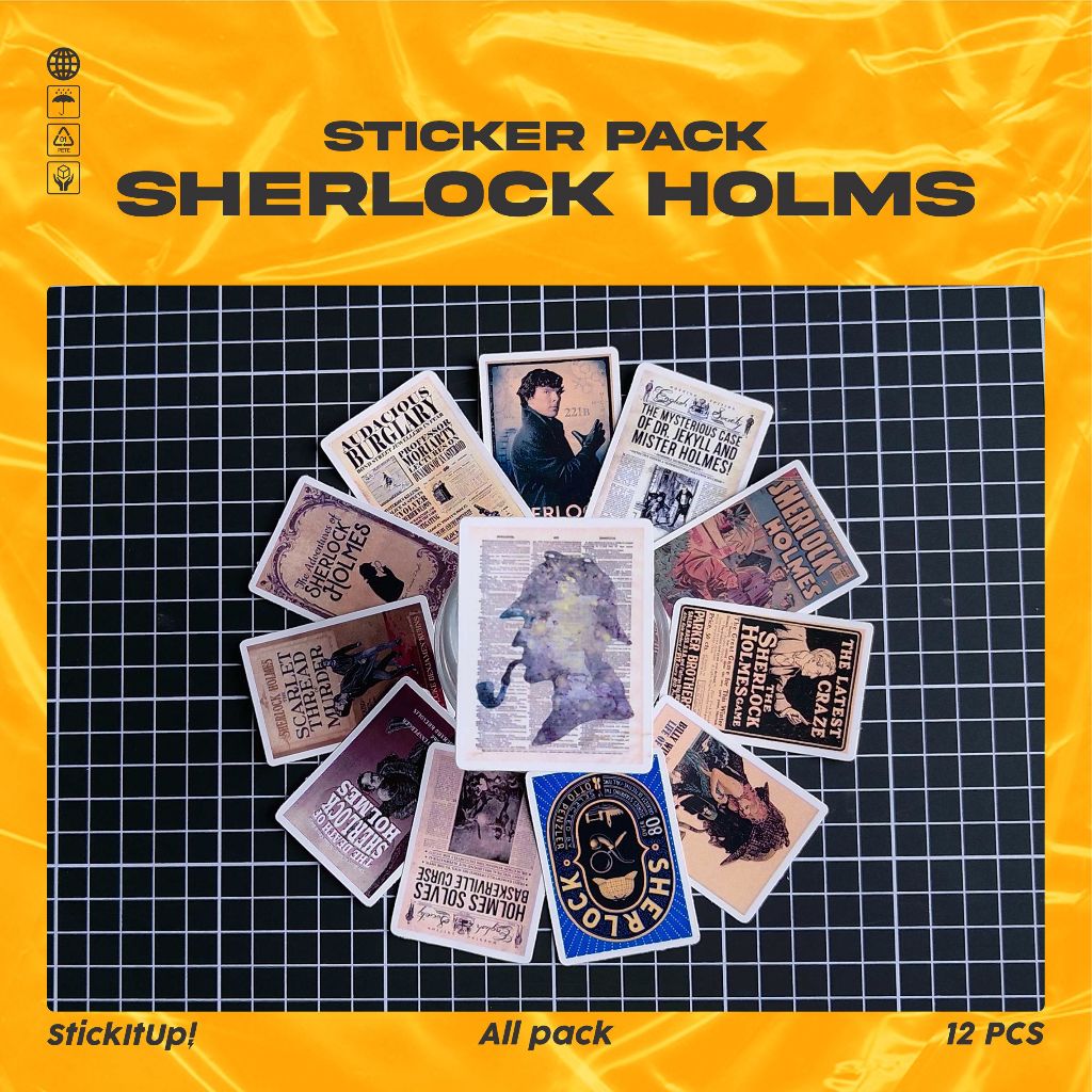 

COD✨ StickItUp Stiker Pack Poster Gambar Detektif Sherlock Holmes Bahan Kertas Kraft Lucu Keren Untuk Koper Laptop Skateboard