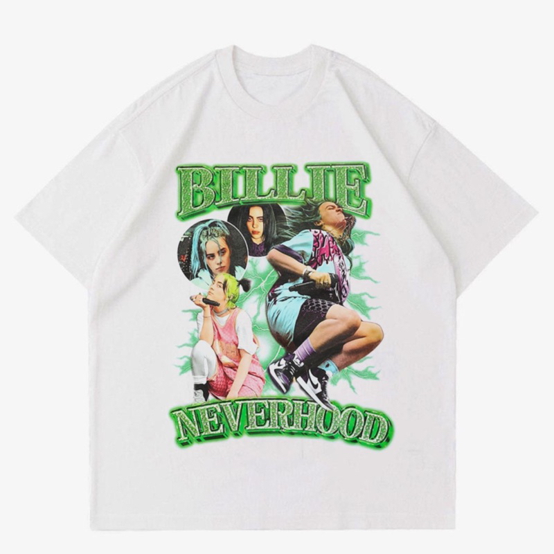 KAOS BAJU BILLIE EILISH DESIGN DEPAN | T-SHIRT BILLIE EILISH VINTAGE | BAJU BILLIE EILISH OVERSIZE