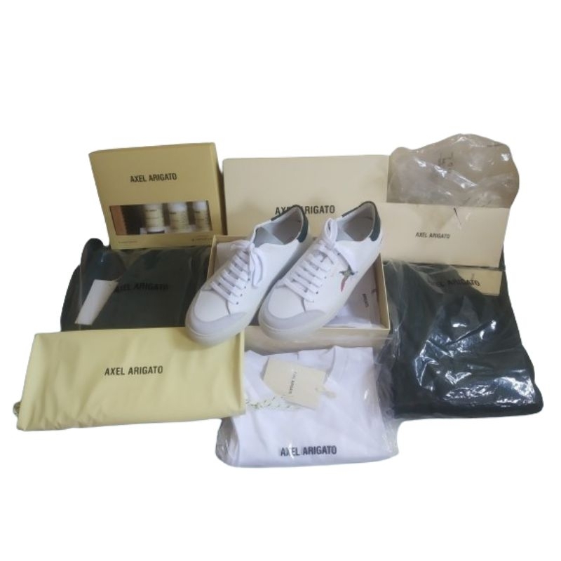 [New] Axel Arigato Bundle Shoes, Hoodie, Sweatpants, T-shirt, Cleaning Kit - 100% Original dan New