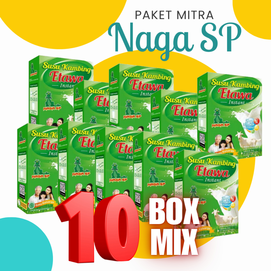 

PAKET MITRA SUSU KAMBING ETAWA NAGA SP 10 X @250 gram