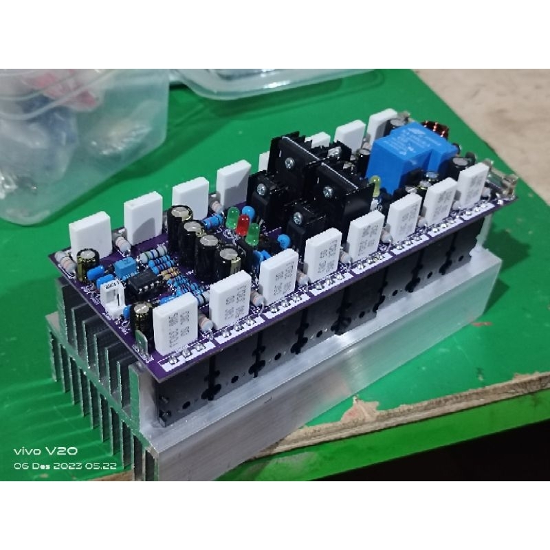 Kit power ampli SOCL 506 TEF  lengkap final & Heatshink TInggal Colok PSU