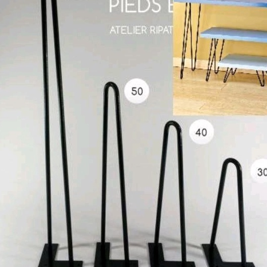 ➻➶✱✼ Hairpin legs kaki meja besi