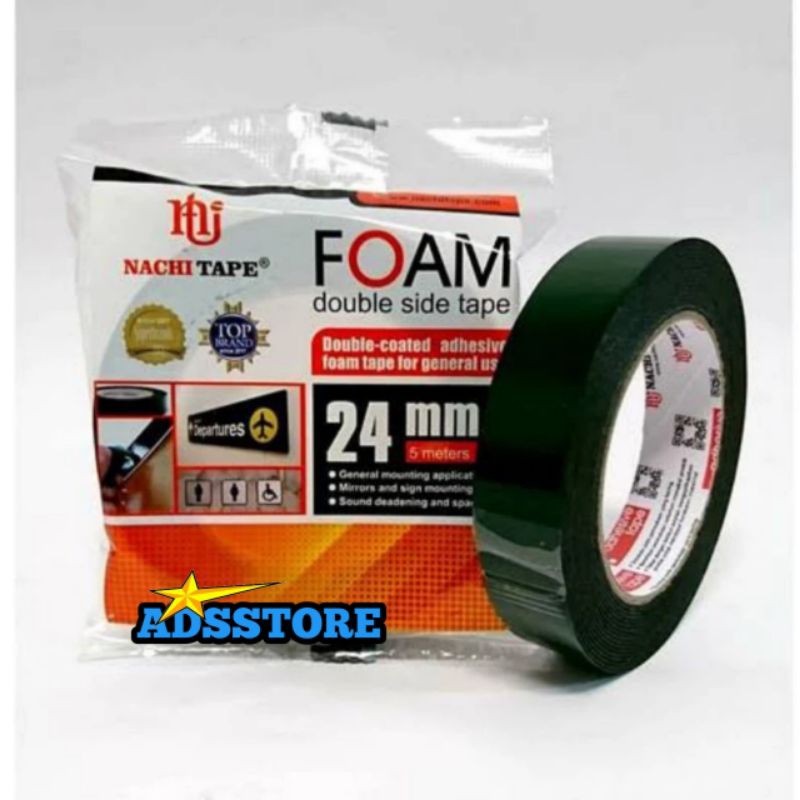 

Isolasi Double Tape Foam Nachi 1 Inci 24Mm × 5Meter