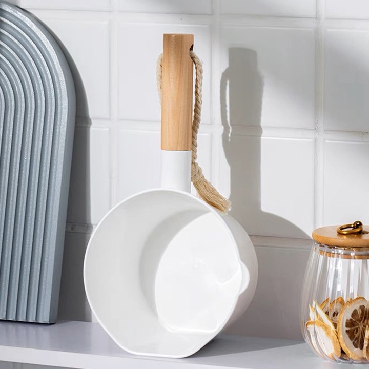 ➝↑❁⁂ Home Gayung Mandi Aesthetic/Gayung Putih Plastik/ Gayung Mandi Murah /Gayung Air Putih Gagang K