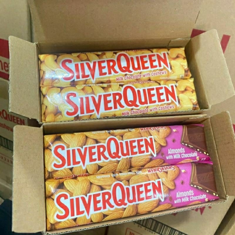 

COKLAT SILVER QUEEN box 58gr isi 10 pcs