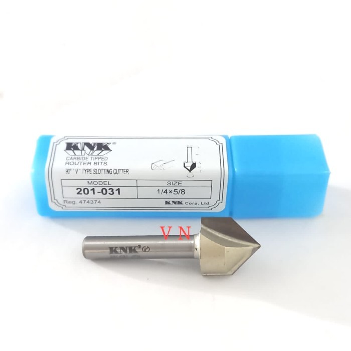 Mata Profil/Router V Groove 15.9 mm 201-031 Lancip 90 Derajat KNK