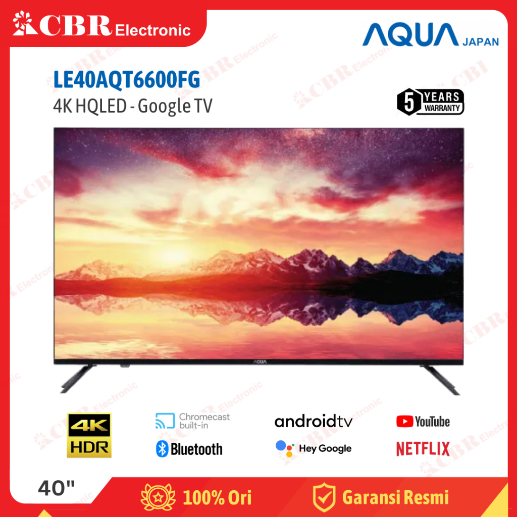 TV AQUA 40 Inch LED LE40AQT6600FG (Android-Smart TV)