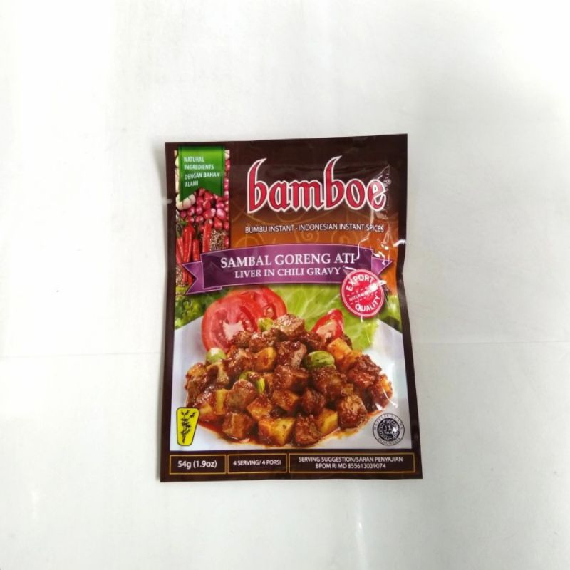 

Bumbu Bamboe Sambel Goreng Ati 54g bumbu masak