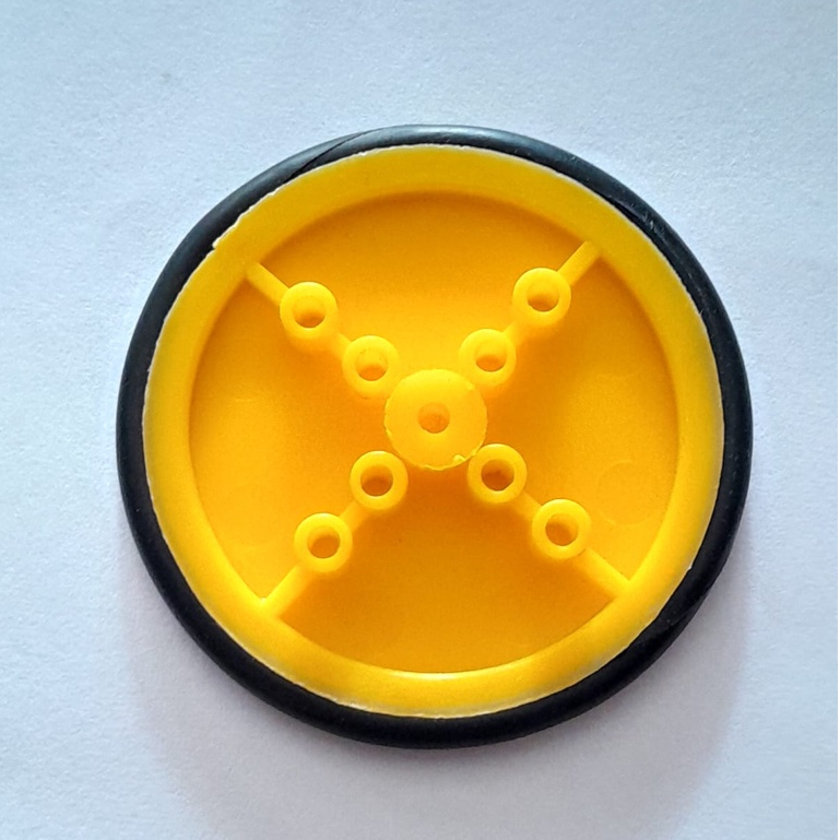 RODA BAN KUNING TIPIS MOBIL RC UNTUK DINAMO GEARBOX KUNING