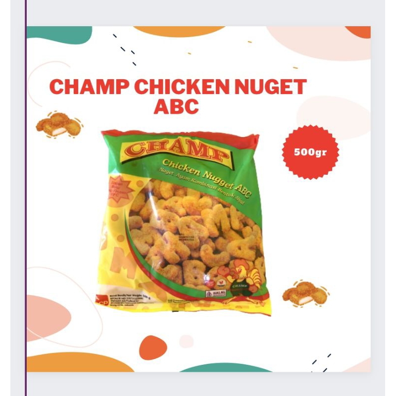 

CHAMP ABC CHICKEN NUGGET 500GR