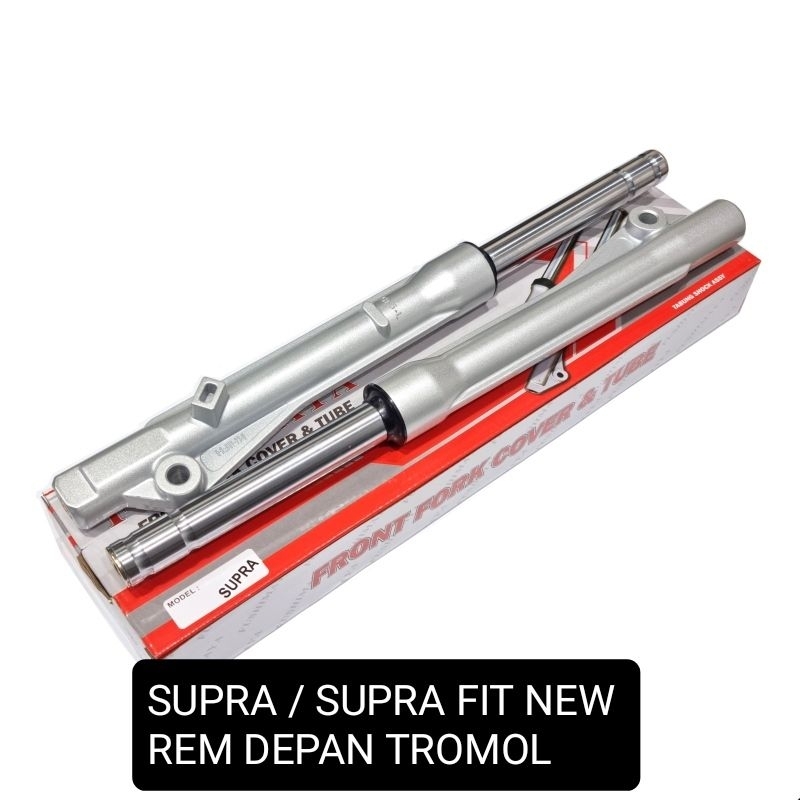 SOK SHOCK DEPAN KOMPLIT SUPRA / SUPRA FIT NEW REM DEPAN TROMOL - FUSHIMAYA