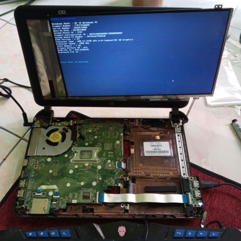 Motherboard Mobo Board Mainboard Mesin Laptop Hp 14-d010AU