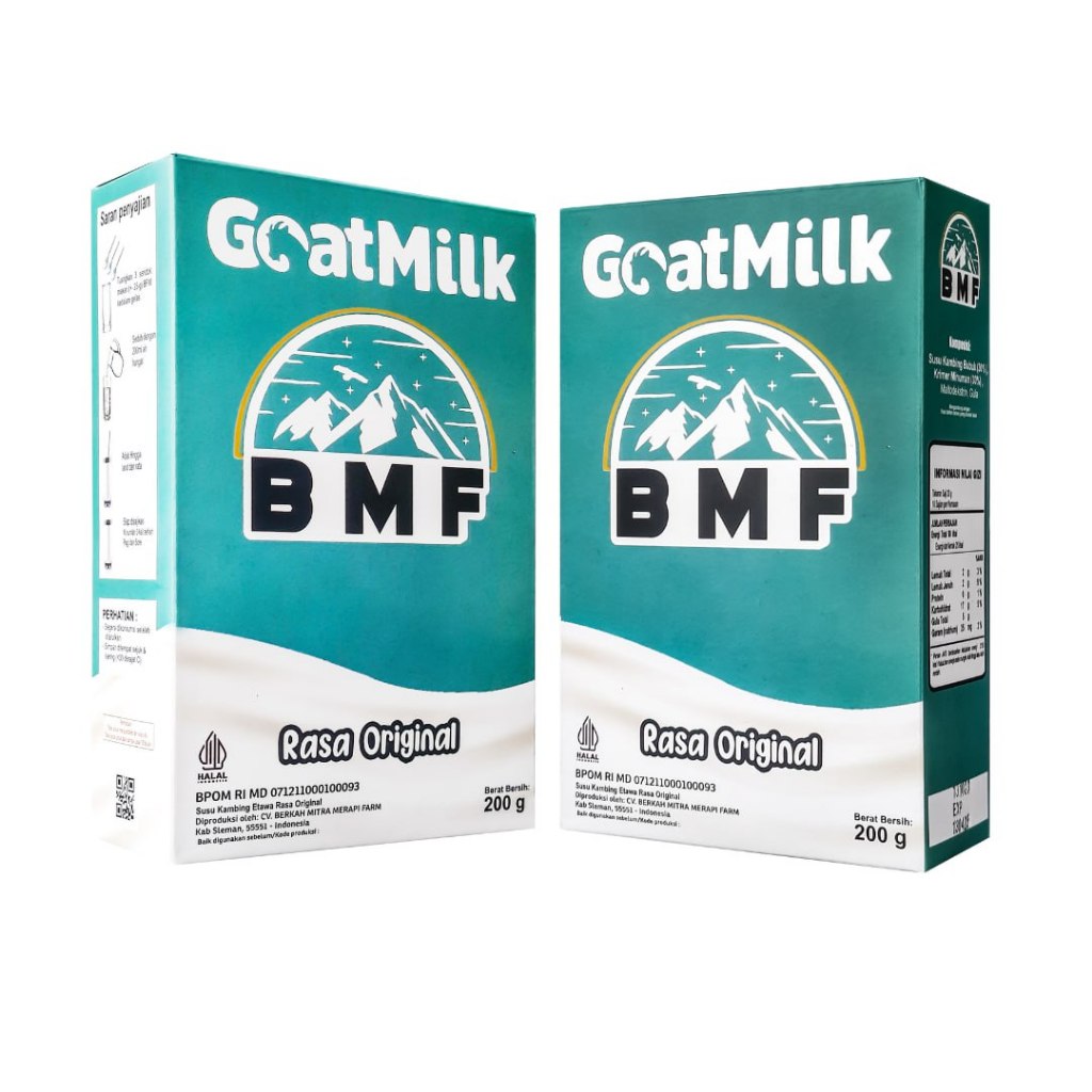 

[Paket 2] Susu Kambing Etawa GoatMilk BMF Bantu Atasi Masalah Pernafasan BPOM Halal 200 gr