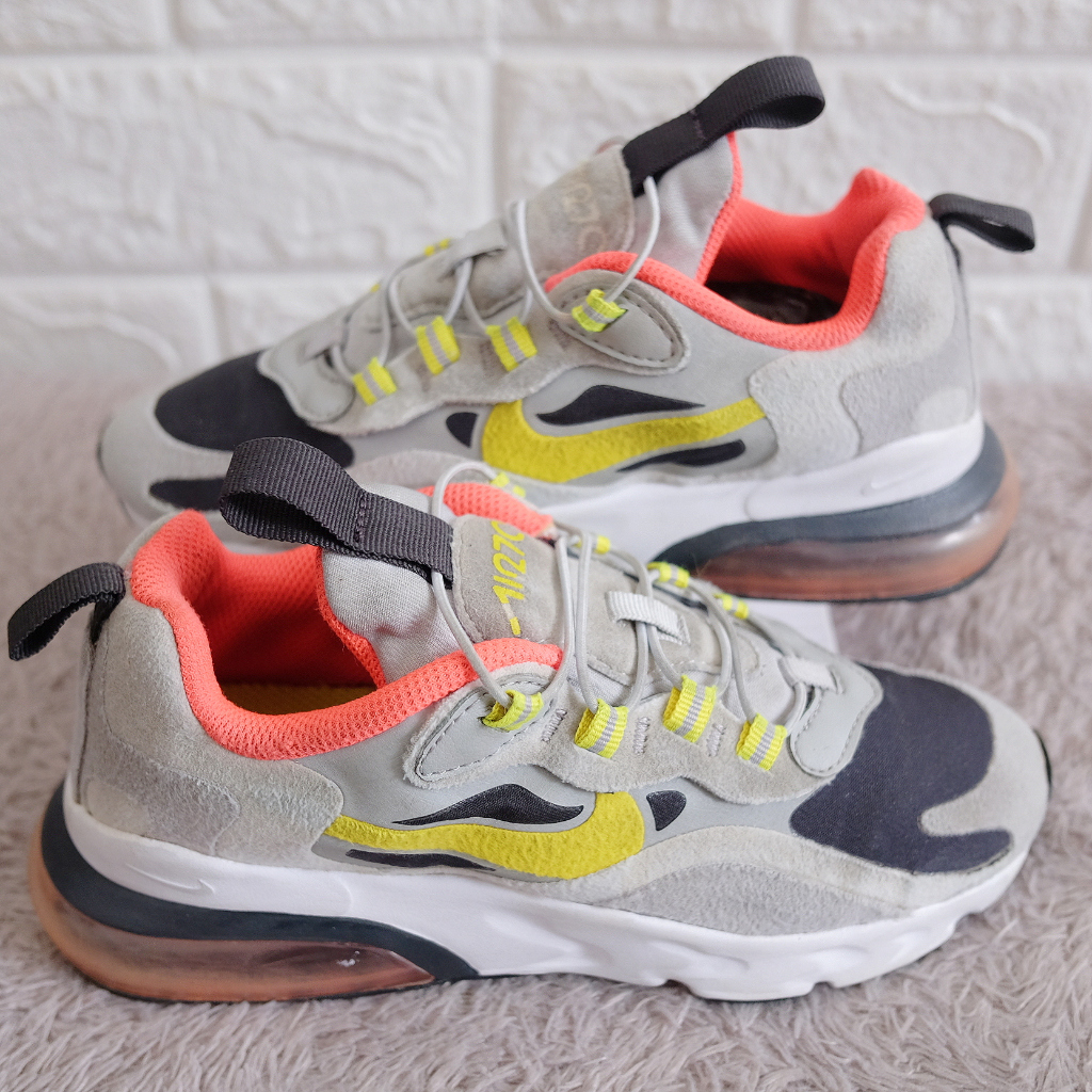 Sepatu Anak Nike Air Max 270 RT BP Black Grey Yellow