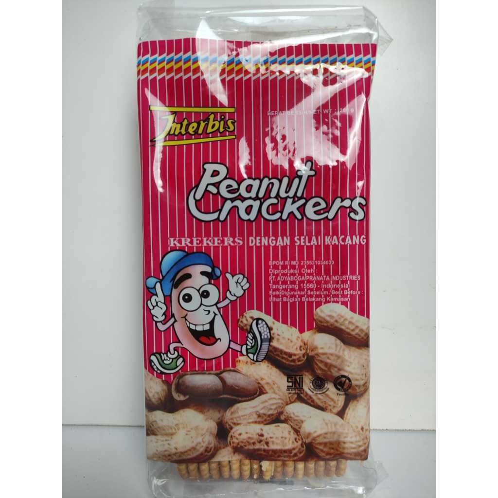 

Interbis Crackers Biskuit Coklat/Kacang Peanut @268gr