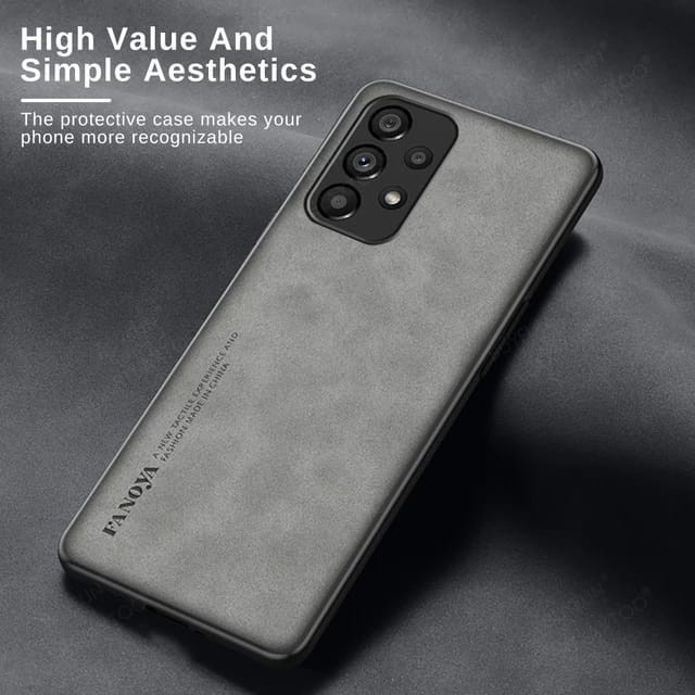 Case Samsung A33 | A53 | A73 Leather Silky Premium Hard Cover Original