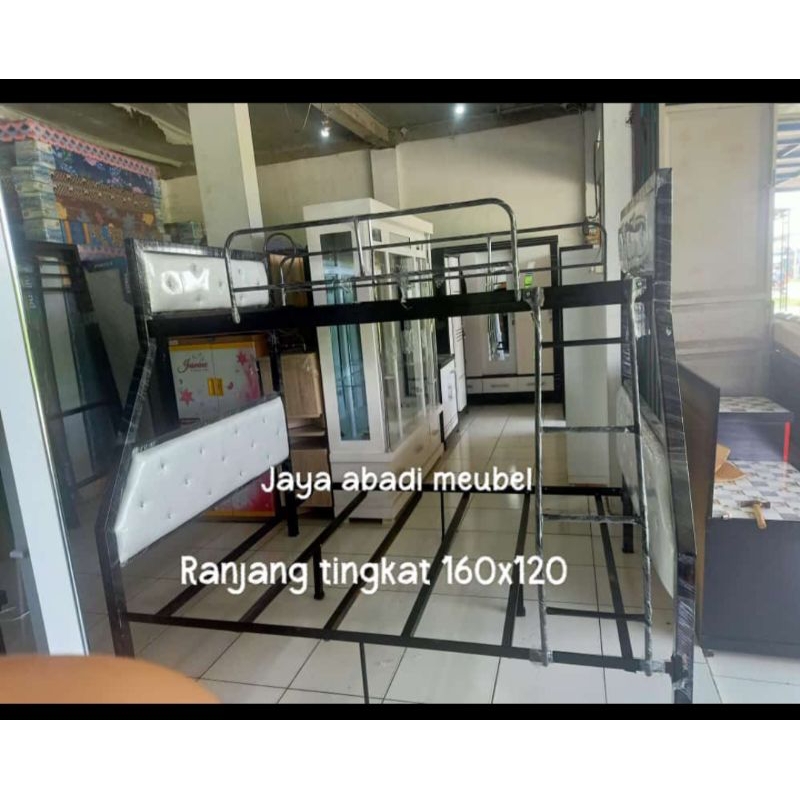 Ranjang tingkat besi 160x120x200 khusus Jabodetabek