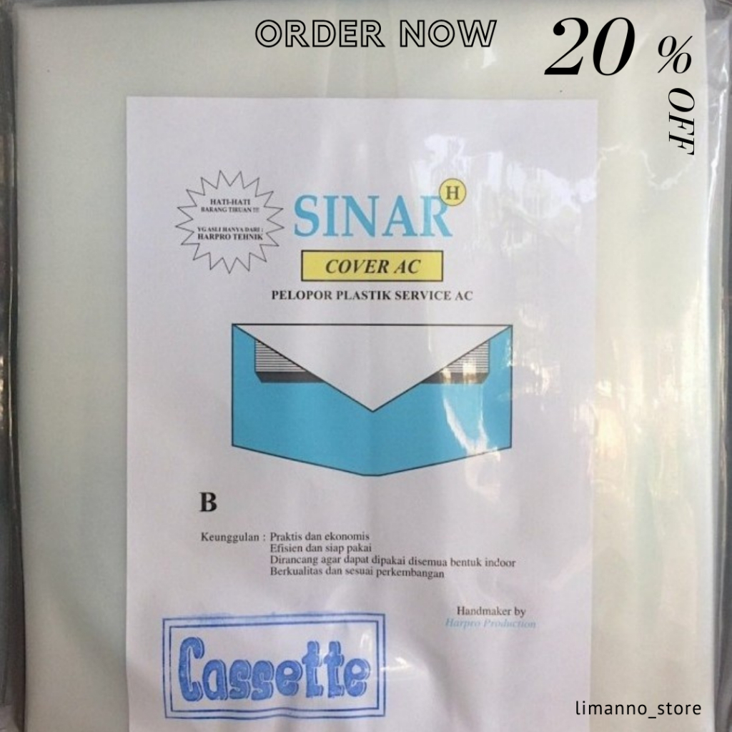 Siap Kirim Plastik Cuci AC 5pk Cassete