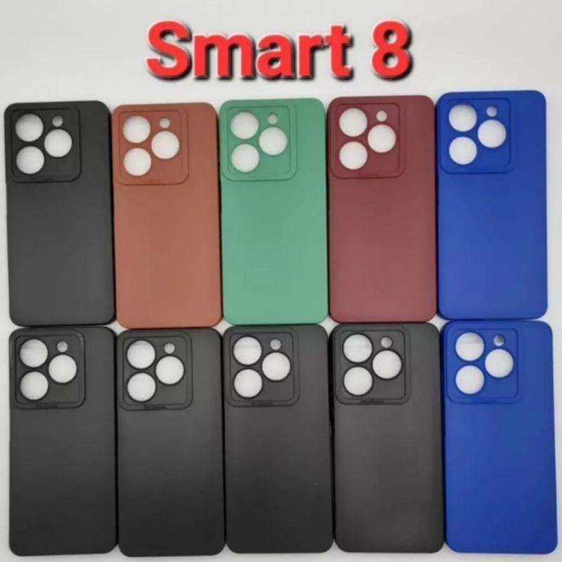 INFINIX SMART 8 SMART 9 HOT 50i SMART 10 SMART 10+ PLUS Case Pro Camera Matte Silikon Warna Candy Pr