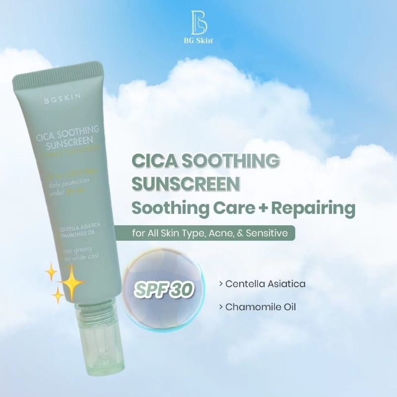 CICA SOOTHING SUNSCREEN BG SKIN / BG SKINCARE / BEAUTY GLOW SKINCARE