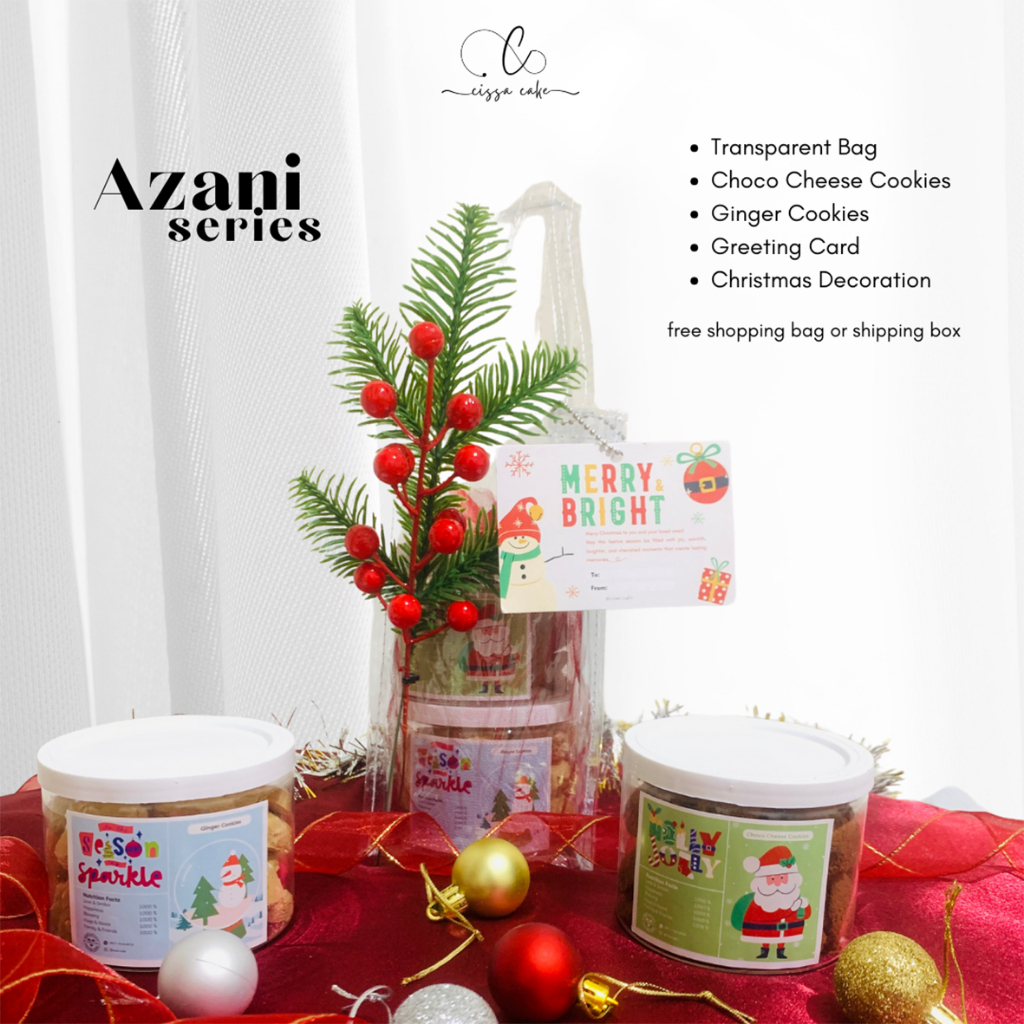 

READY STOCK Christmas Hampers Azani Series Hampers Natal / Bingkisan Natal / Christmas Gift / Hadiah Natal Murah Berkesan / Christmas Cookies / Ginger Cookies