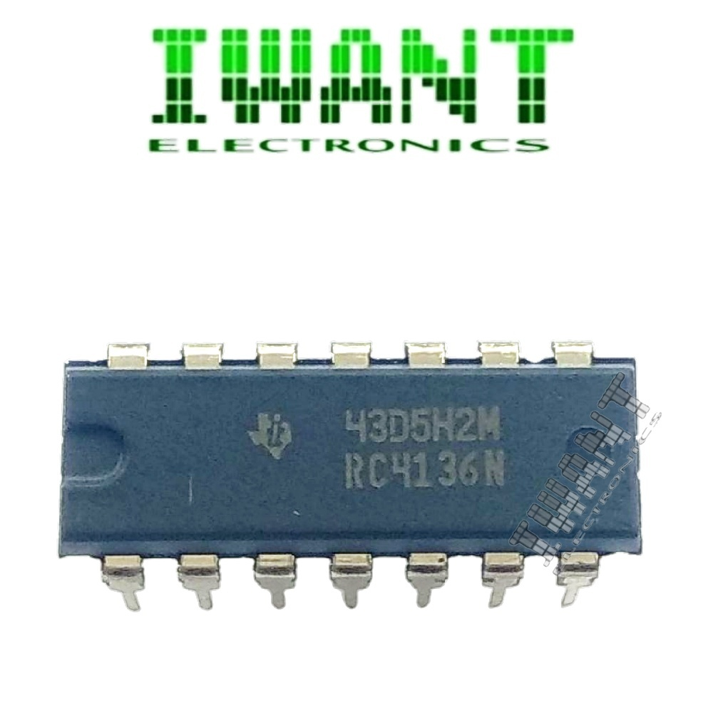 RC4136 RC4136N ORIGINAL IC JRC4136 JRC 4136 DIP ORIGINAL TI IC JRC4136N JRC4136 IC JRC 4136 ORIGINAL