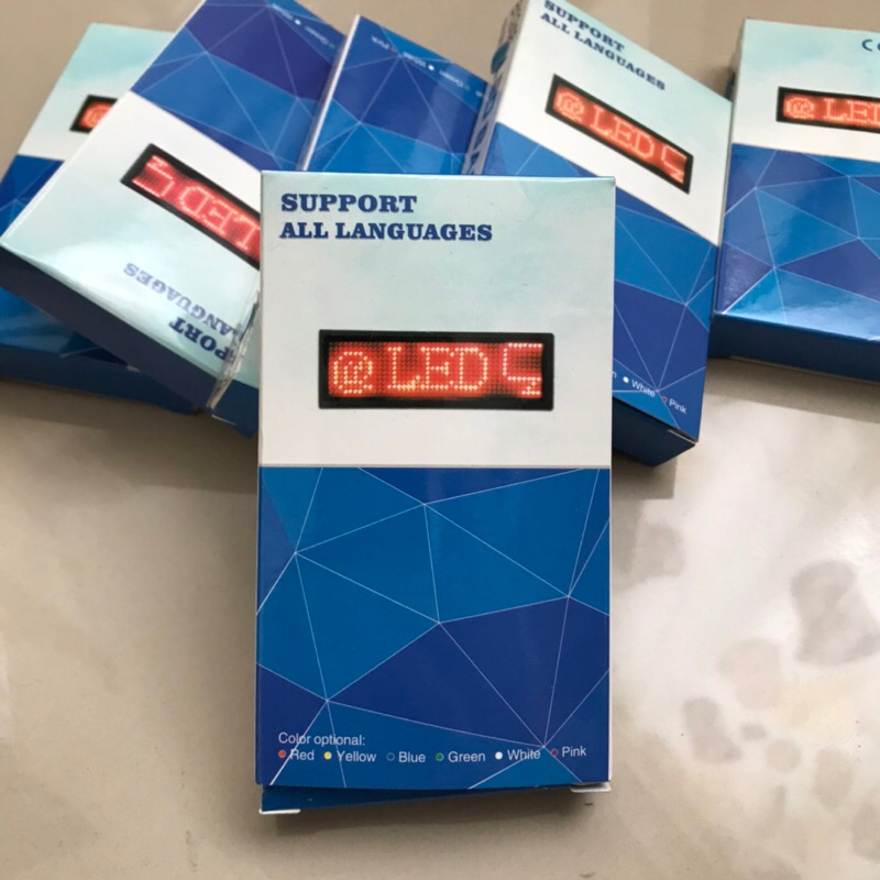 

LED Name Badge Biru - Papan Name Tag LED Berjalan biru