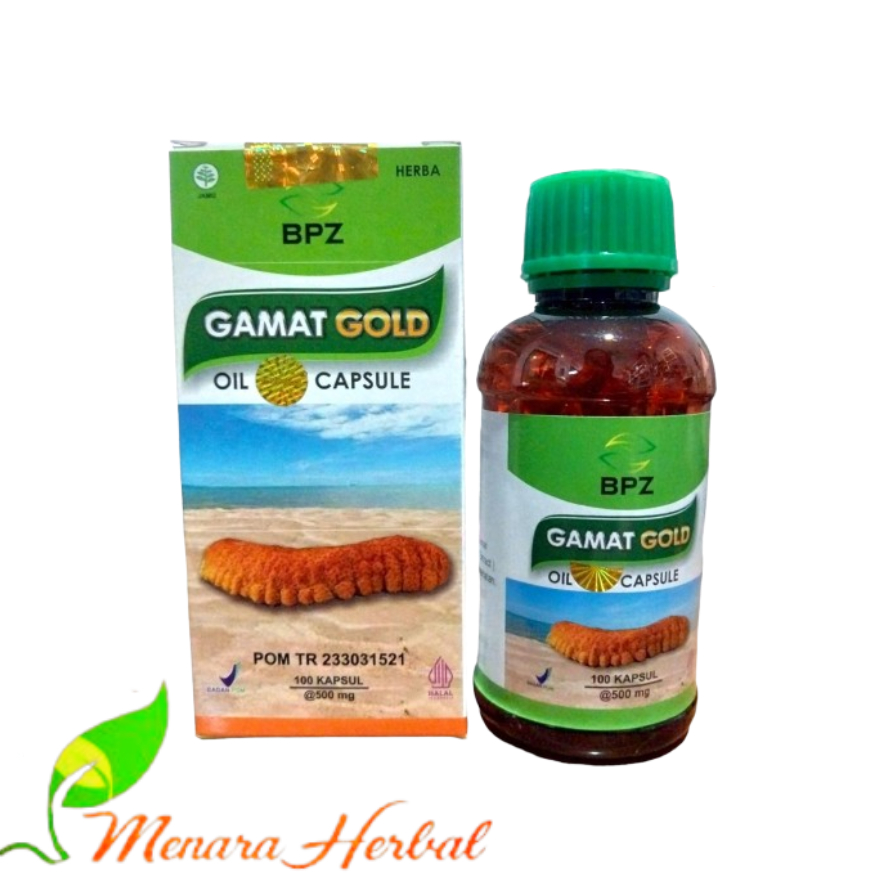 BPZ Gamat Gold Oil Capsule Isi 100Kapsul I Kapsul Ekstrak Gamat Emas I Sea Cucumber