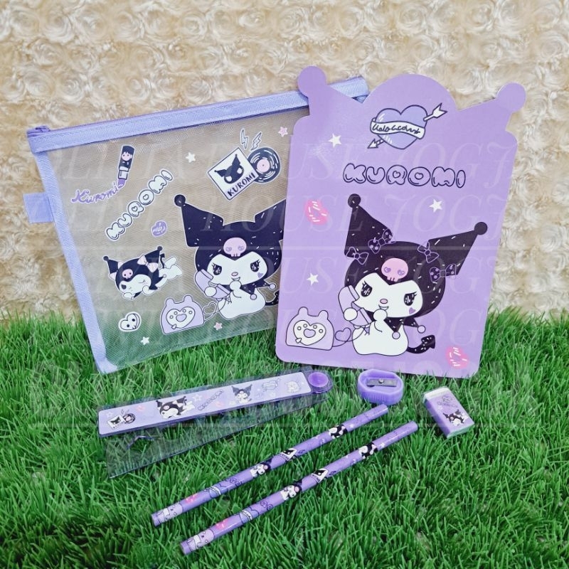 

Stationary Set Kuromi Ungu Pouch Jaring 7in1 L Pouch Stationary Set Kuromi Ungu L