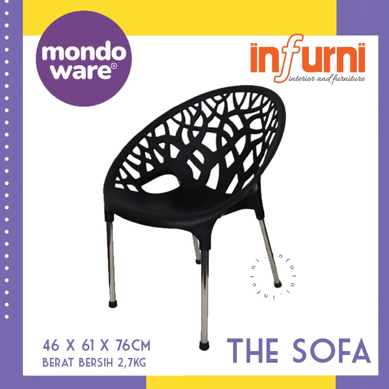 Kursi Balkon Teras Santai Premium - Sofa Chair - Mondoware Plastik KR5