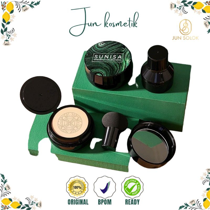 BIOAQUA X SUNISA Bedak Cushion Waterproof 20gr Menutupi Pori-pori Full Coverage BB Cushion Original