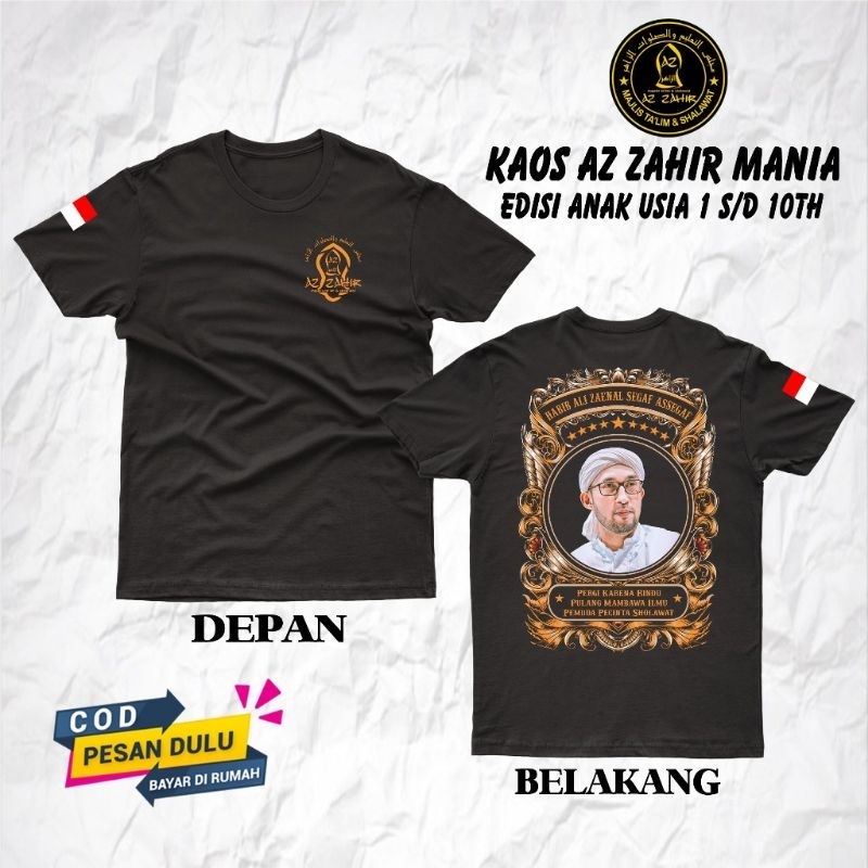 [PROMO] Kaos Majelis Junior ZAHIR MANIA - Kaos Anak - Kaos Majelis Anak - Kaos Sholawat - Kaos Santr