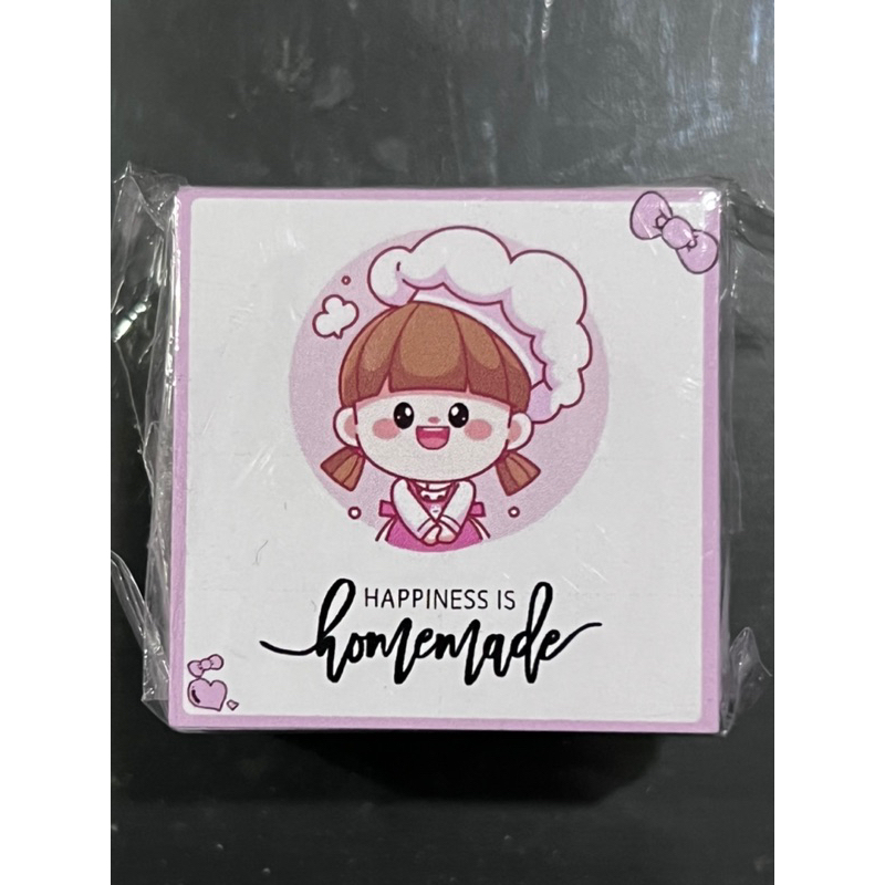 

Sticker Happiness is Homemade 10 pcs uk 4x4 cm