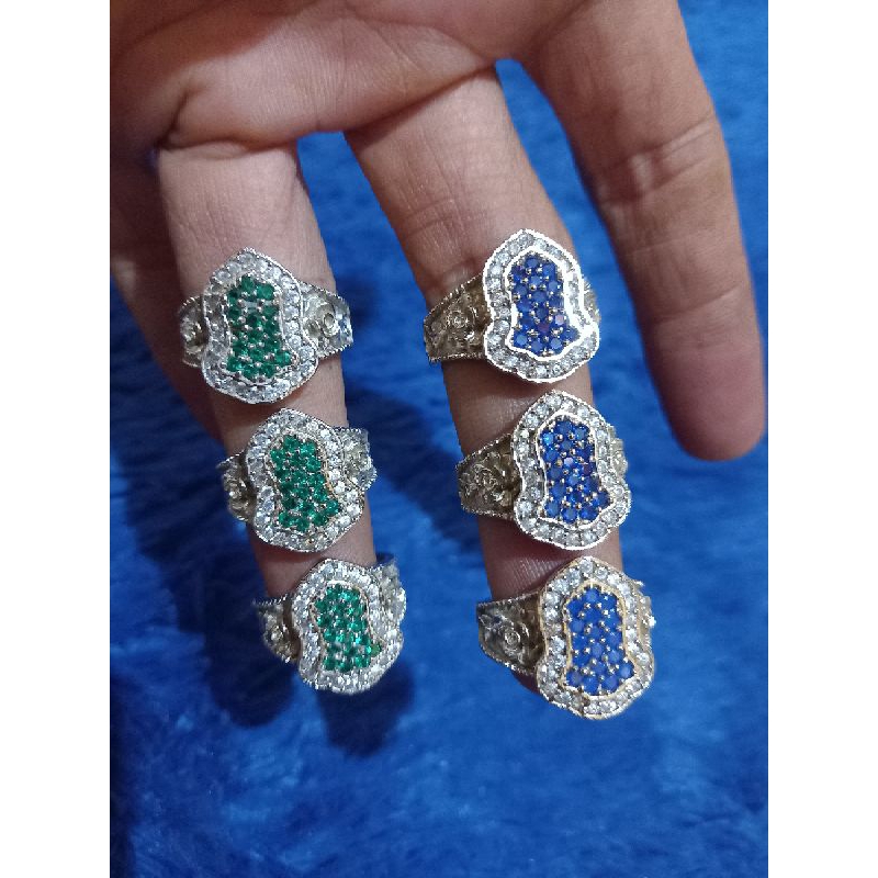 cincin terompah nabi#permata zircon