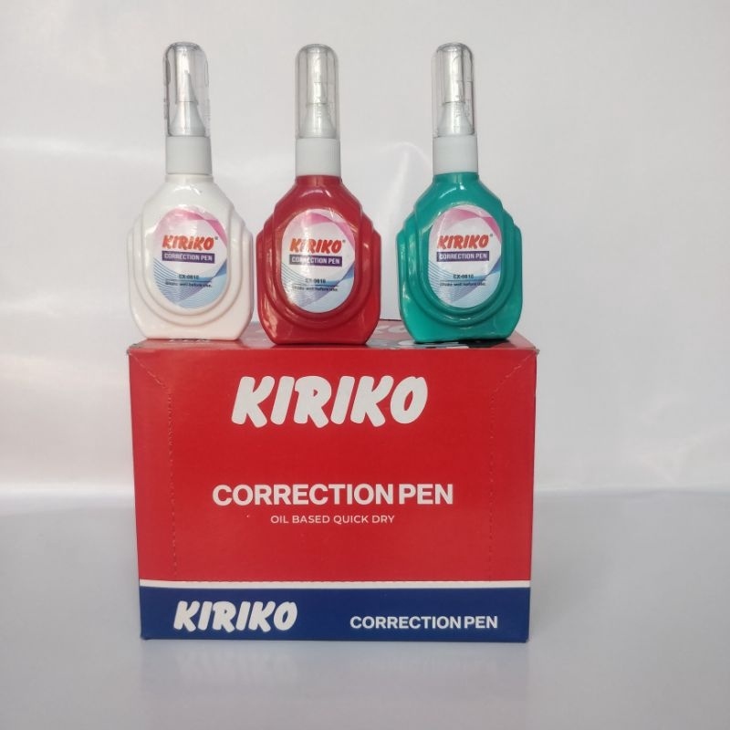 

HARGA GROSIR Kiriko Corection Pen Per Pak isi 12pcs buruan