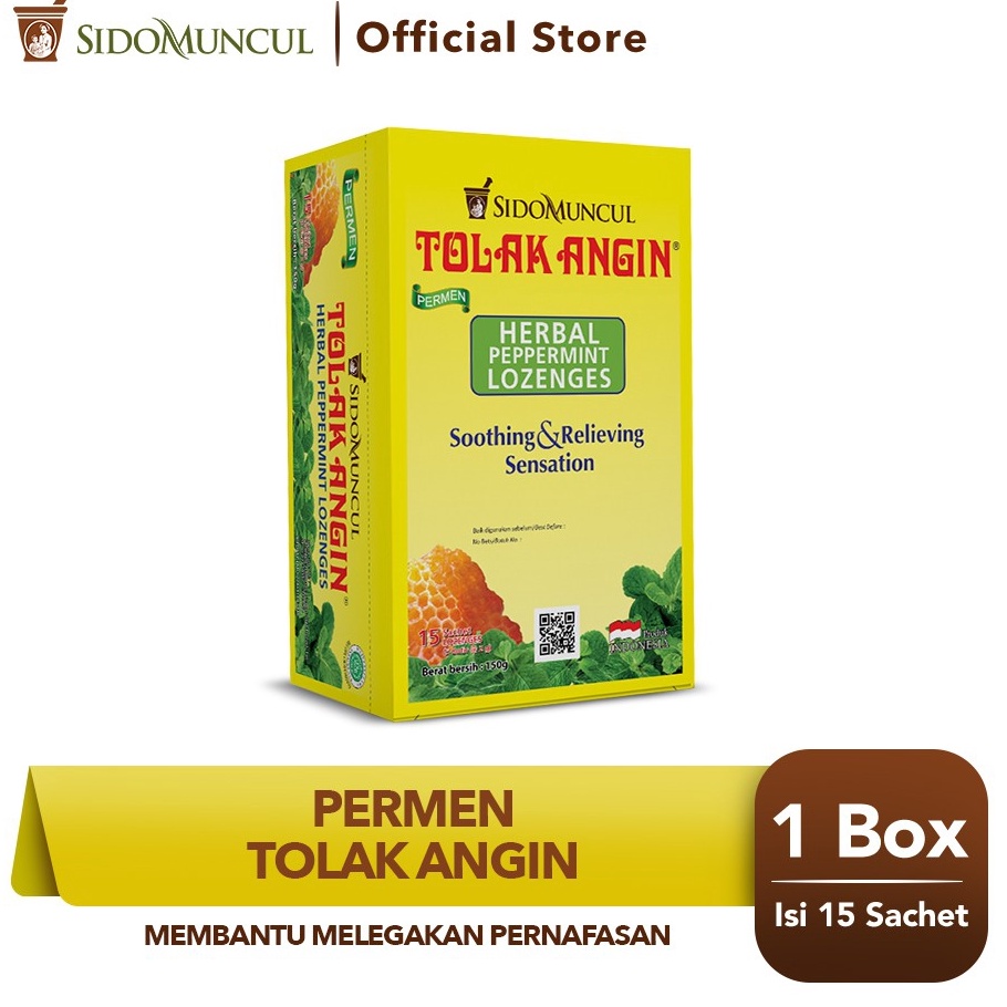

modelTipe KZG859 Sido Muncul Permen Tolak Angin 15's - Melegakan Pernafasan