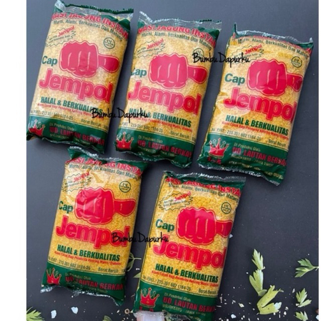 

(5pcs x 100gr) NASI JAGUNG BERAS JAGUNG INSTANT CAP JEMPOL (MPOK)
