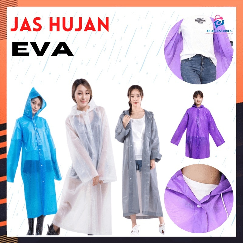 JAS HUJAN EVA KOREA / Jas Hujan Eva Jas hujan Dewasa Jas Hujan Korea Mantel Jas Hujan Dewasa