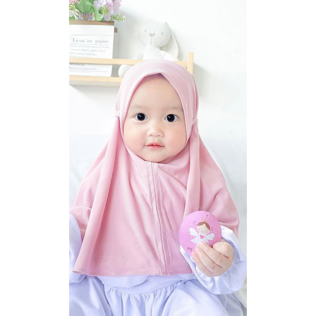 Kerudung Instan Bergo Maryam Soft Pet Tali Anak 0-5 Tahun | Bergo Soft Pet Tali Anak TK