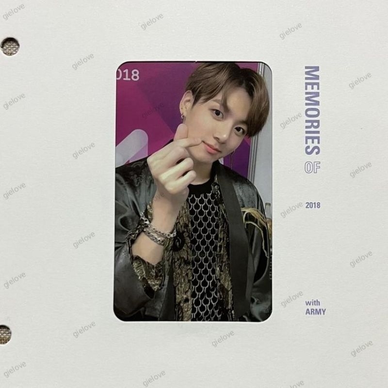 Jungkook BTS Memories 2018 Bluray Photocard